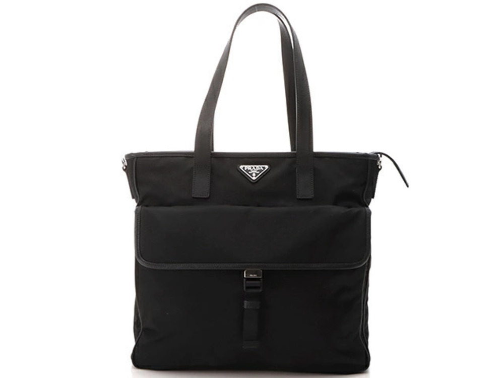 Prada tote bag black Nero Black YI